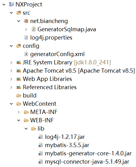 項目結(jié)構(gòu)