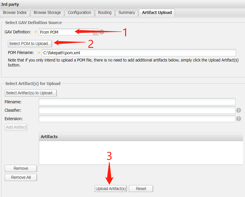 Nexus 手動(dòng)上傳構(gòu)件