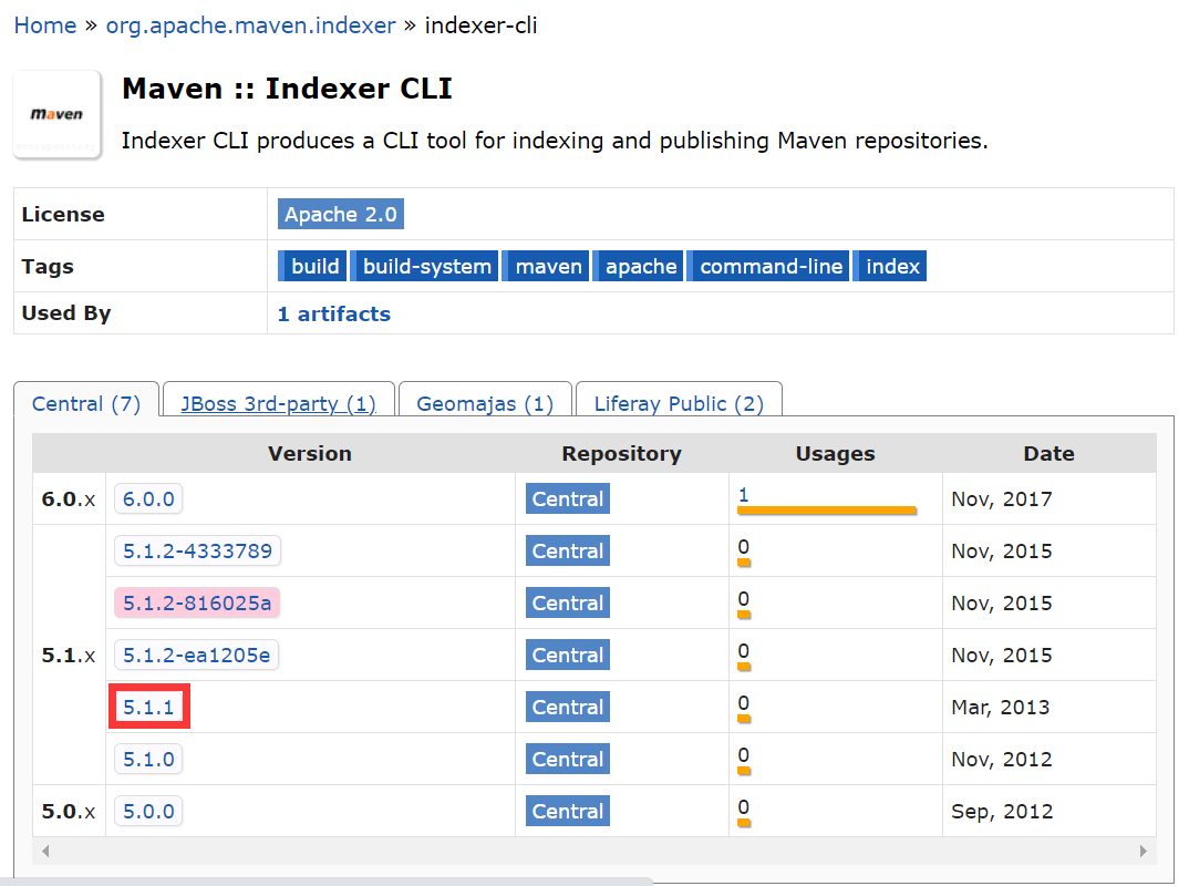 選擇 Indexer CLI 版本