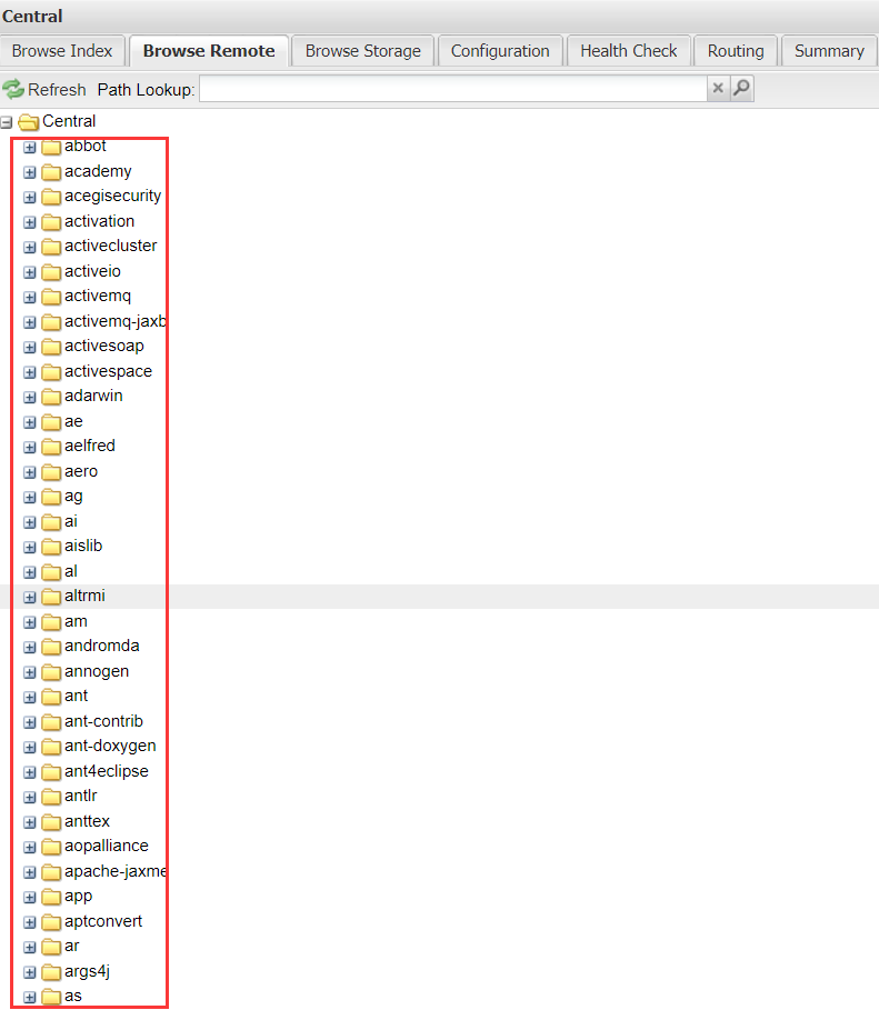 Nexus 遠(yuǎn)程索引