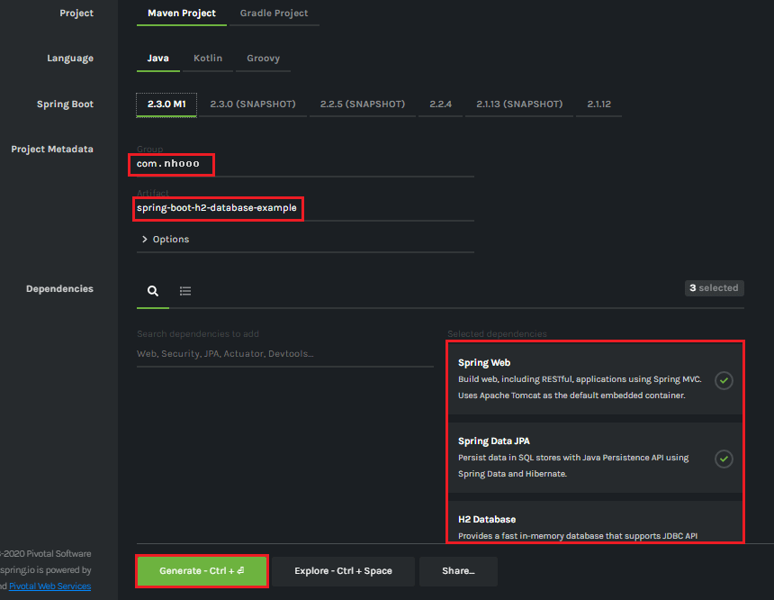 Spring Boot H2數(shù)據(jù)庫